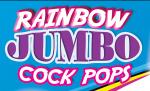 Rainbow Jumbo Cock Pop - Bachelorette Party Rainbow Candy Sucker